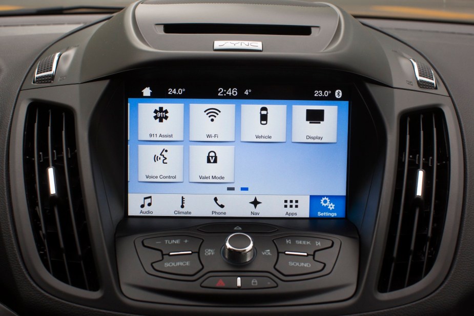 A vehicle infotainment system. 
