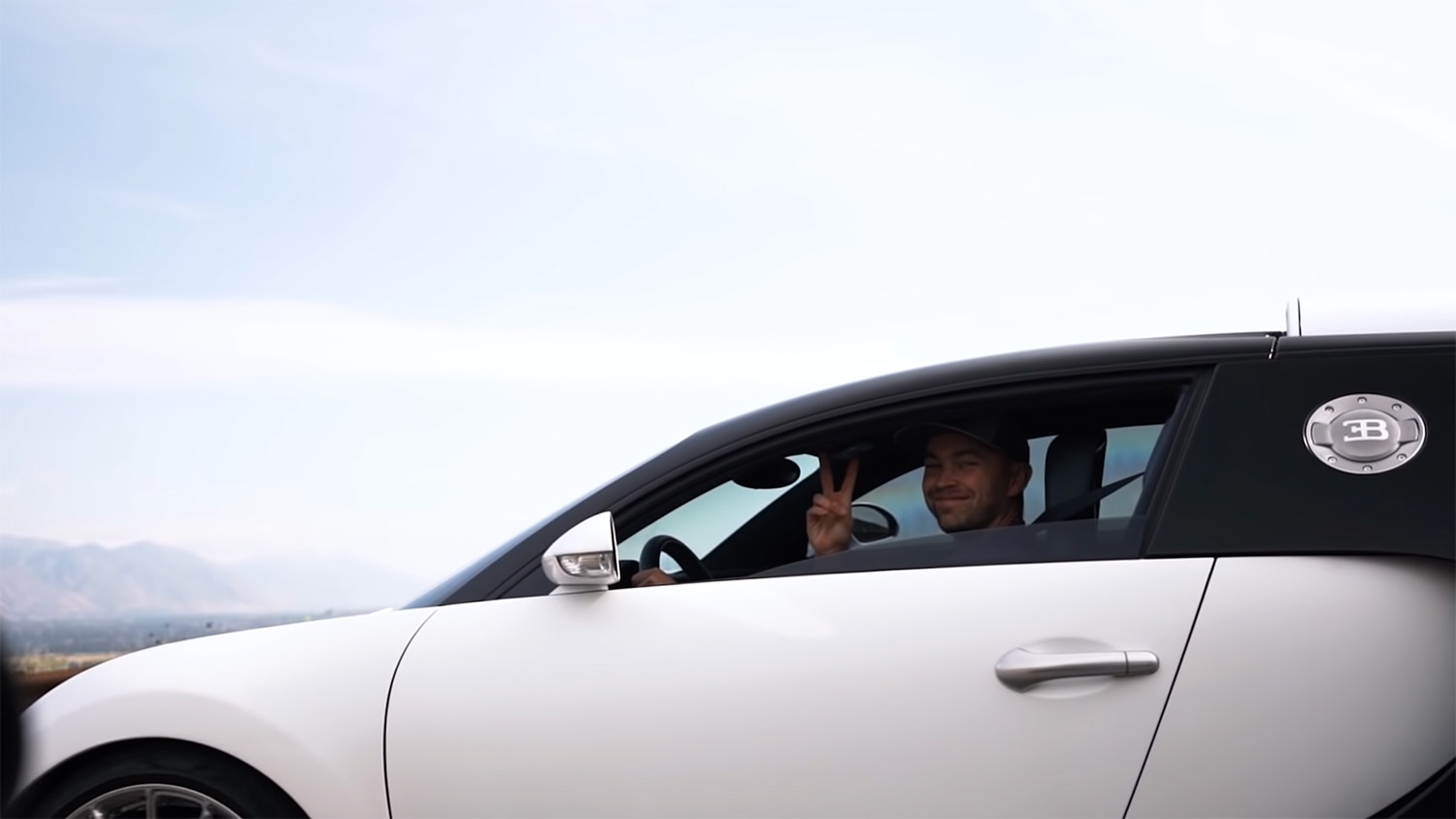 James the Stradman driving his Bugatti Veyron
