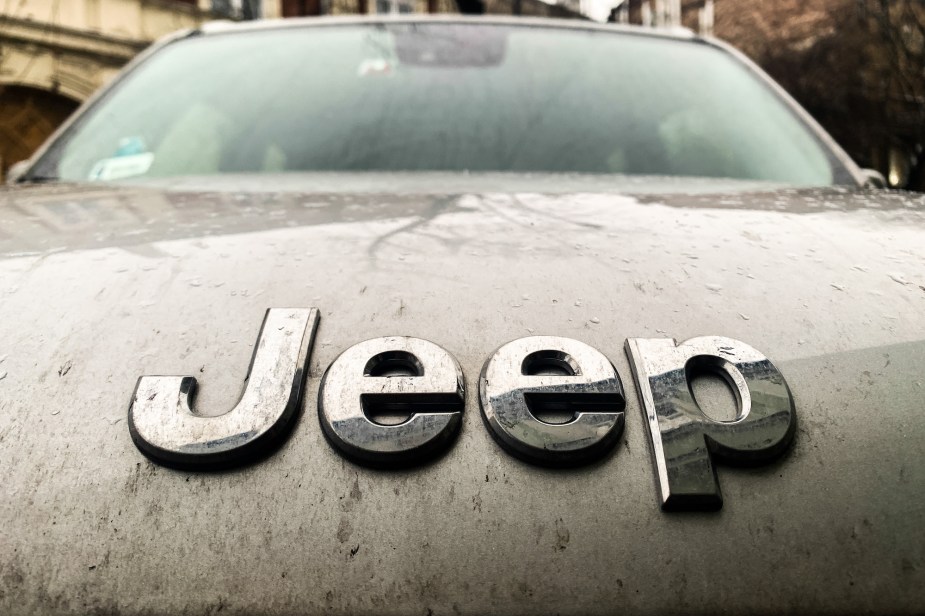 Jeep logo, one of the 12 brands owned by Stellantis. 
