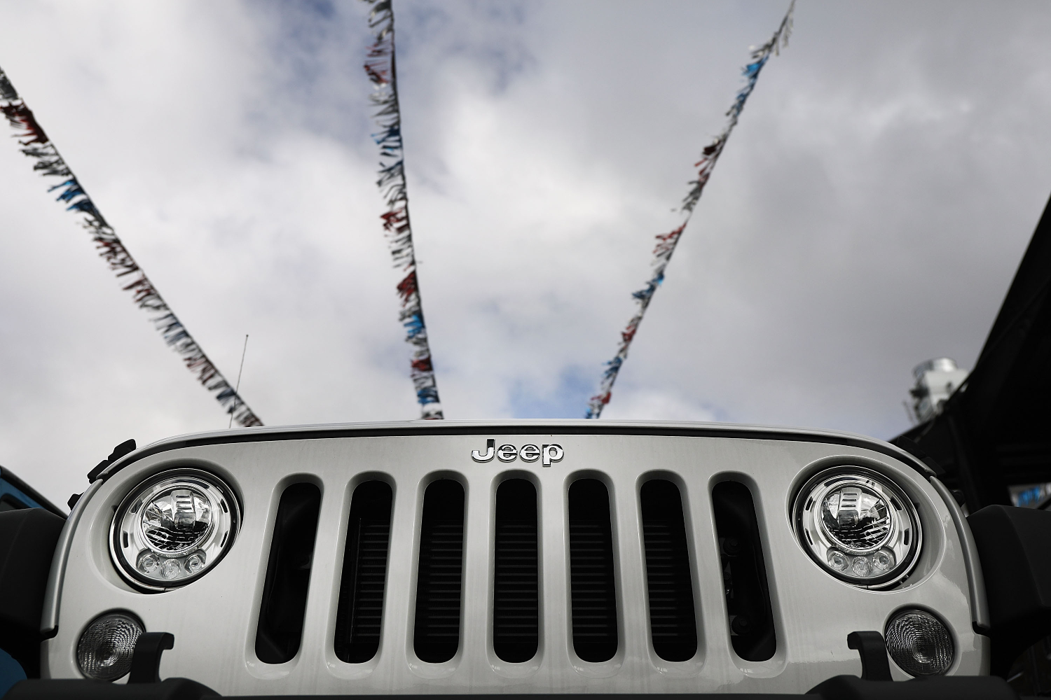 Jeep Named Most Patriotic Automaker, seen here with a Jeep Wrangler SUV