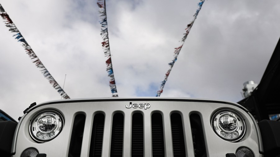 Jeep Named Most Patriotic Automaker, seen here with a Jeep Wrangler SUV