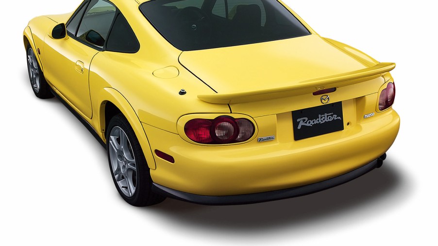 Mazda Miata Roadster Coupe Type A in LigMazda Miata Roadster Coupe Type A in Lightning Yellow htning Yellow Rear