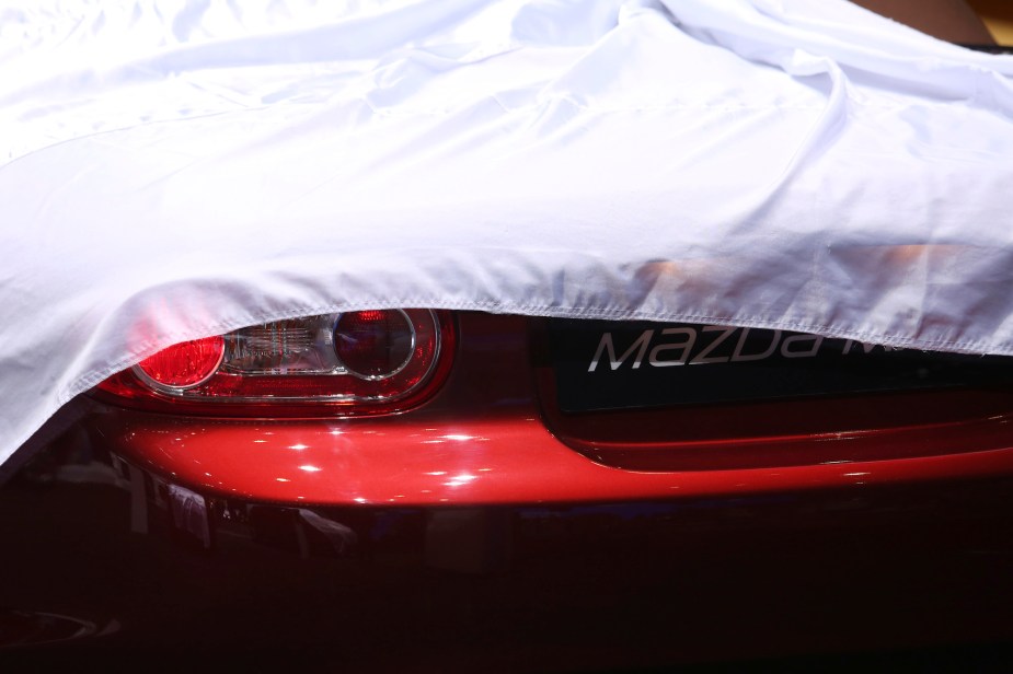 A Mazda Miata, potentially one of the fastest Miatas. being revealed.