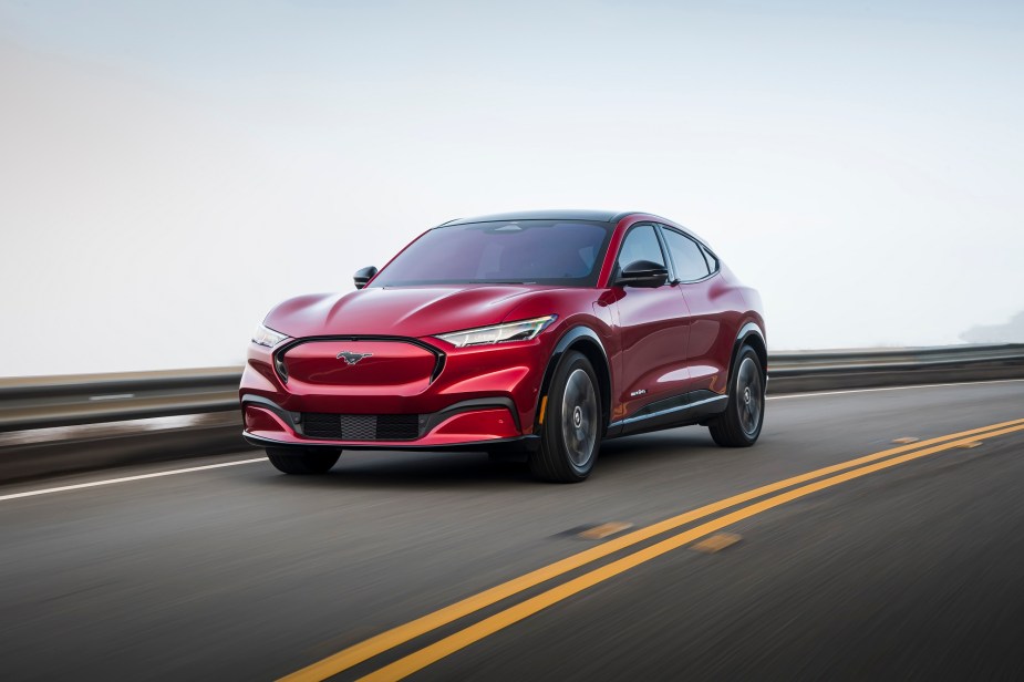 The Ford Mustang Mach-E like this one is one of the top sellers for 2022 so far.