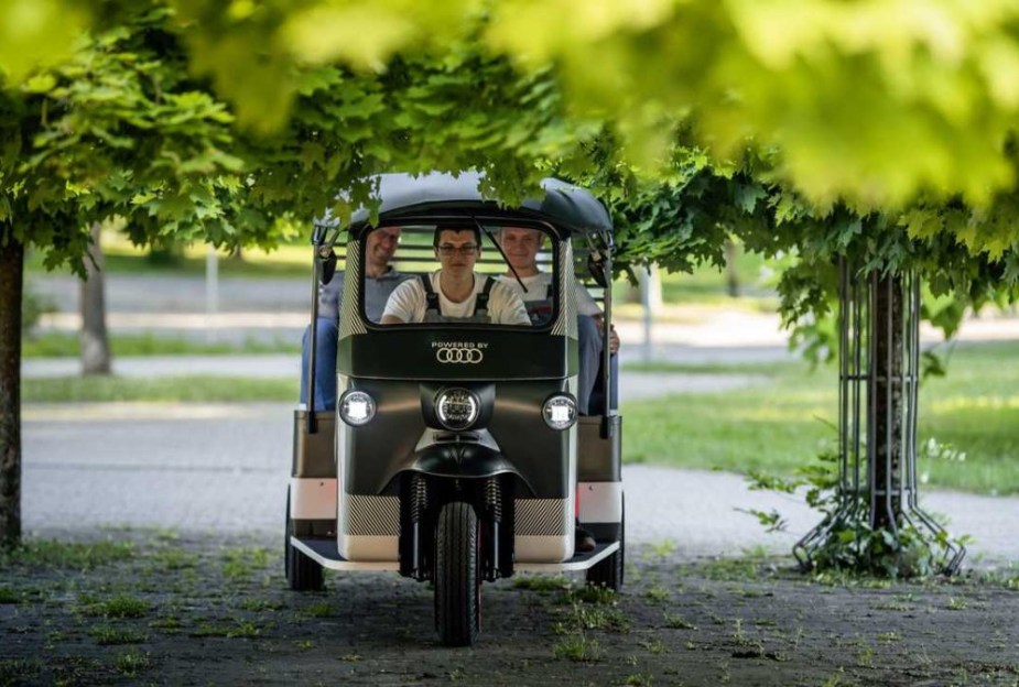 Nunam Tester Rickshaw powered by Audi electric vehicle batteries