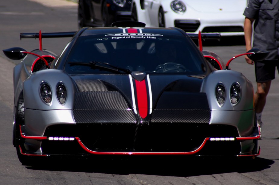 A Pagani is always an attention-grabbing supercar.
