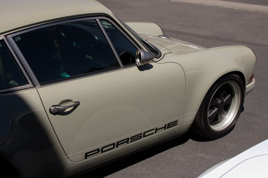 A Singer Porsche 911 shows off its understated look at the Tour de Force supercar event.