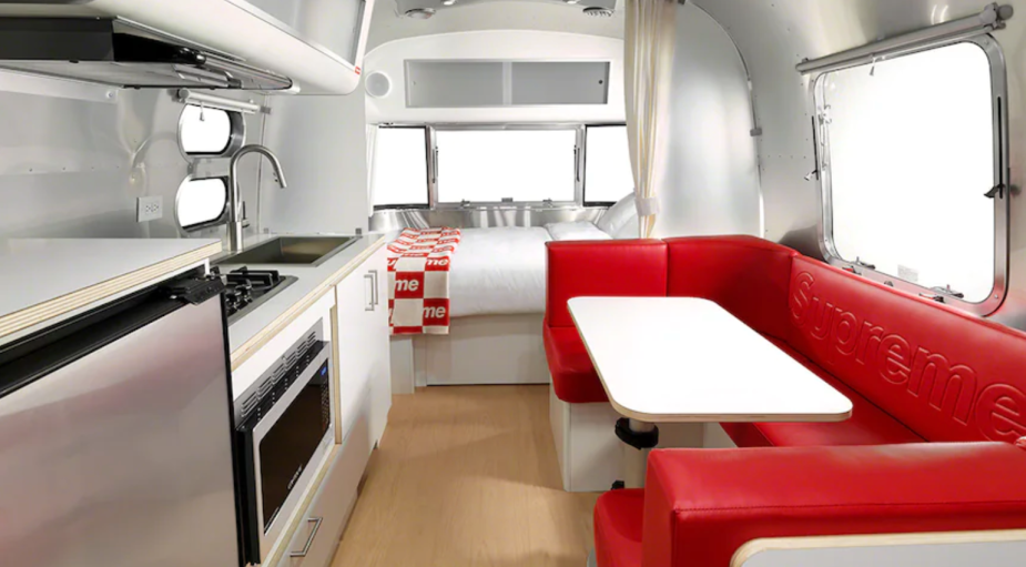 Inside the Supreme Airstream camper