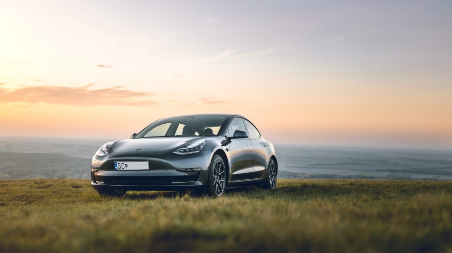 The Tesla Model 3 electric vehicle is built in both the United States and China.