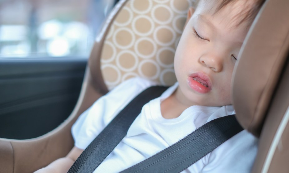 Toddler Sleeping in a Car Seat