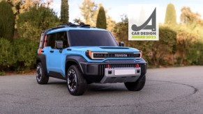 Toyota Compat Cruiser in blue parked