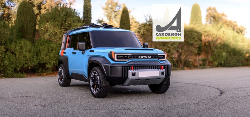 Toyota Compat Cruiser in blue parked