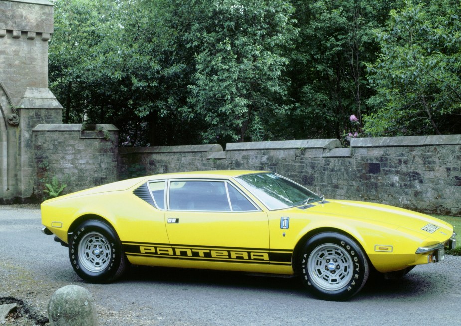 In addition to Cadillac cars, Elvis' collection included a De Tomaso Pantera, a car that he famously shot.