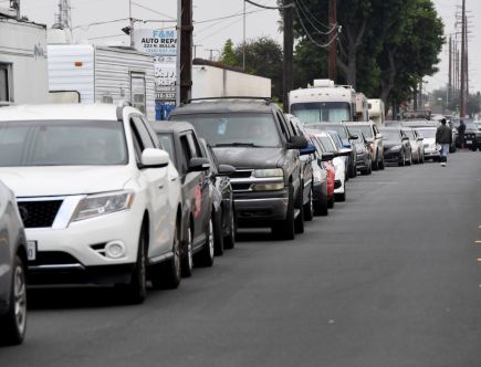 Drivers Run to California Gas Station for 69¢ per Gallon Gas Price