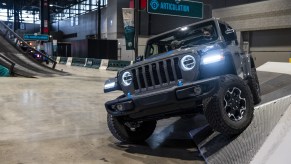 The most searched used car is a Jeep Wrangler like the one photographed here