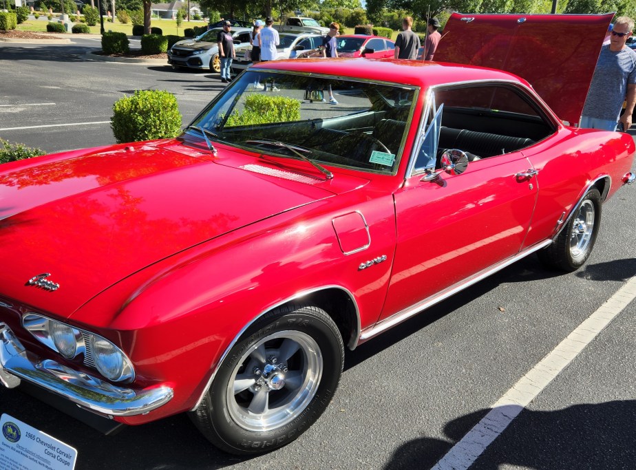 Red 1965 Chevrolet Corvair
