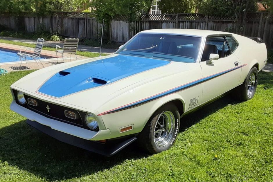 A 1972 Ford Mustang Mach 1. Several Ford Mustangs from this year had the faulty FMX transmission. 
