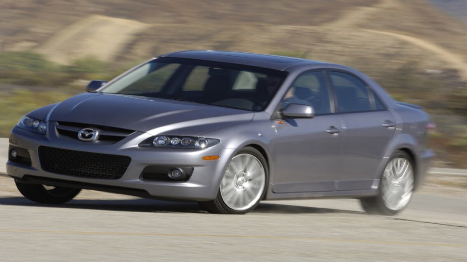 a silver 2007 mazdaspeed6, a sports sedan that is the fastest mazda6