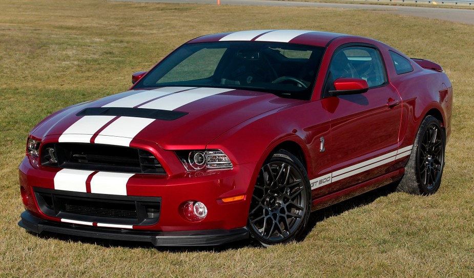 The 2013 Ford Mustang Shelby GT500, like the Cobra Jet of yesteryear, is one of the most powerful Ford Mustangs of its decade.