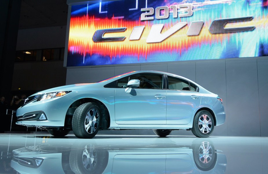 The 2013 Honda Civic Hybrid at the LA Auto Show