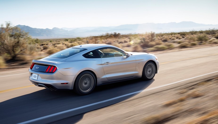 The 2015 Ford Mustang features styling fresh for the S550.