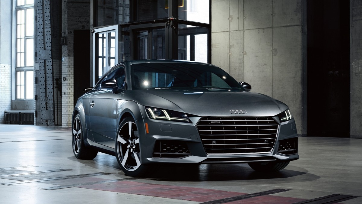 a gray 2020 audi tt, an impressive and sporty coupe with plenty of efficiency