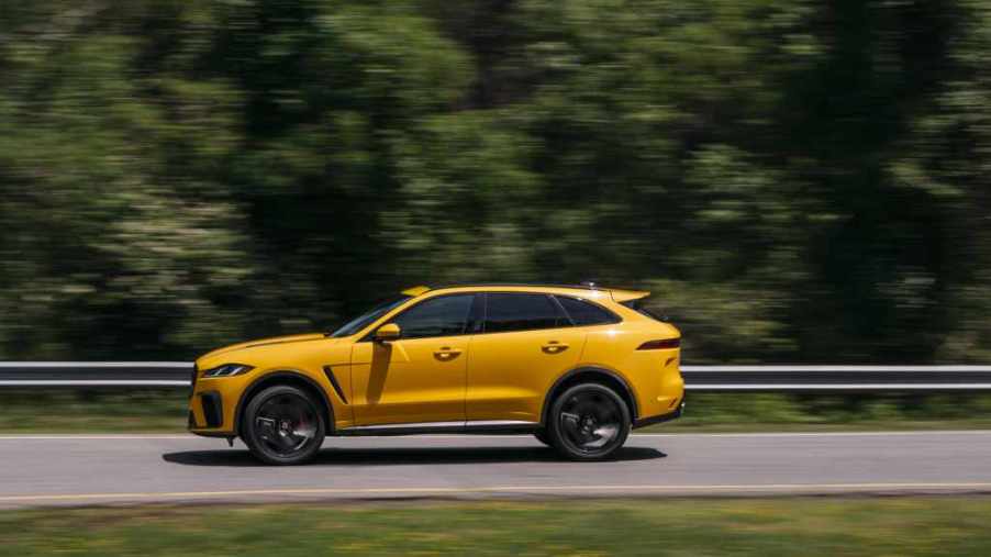 A Yellow F-Pace SVR