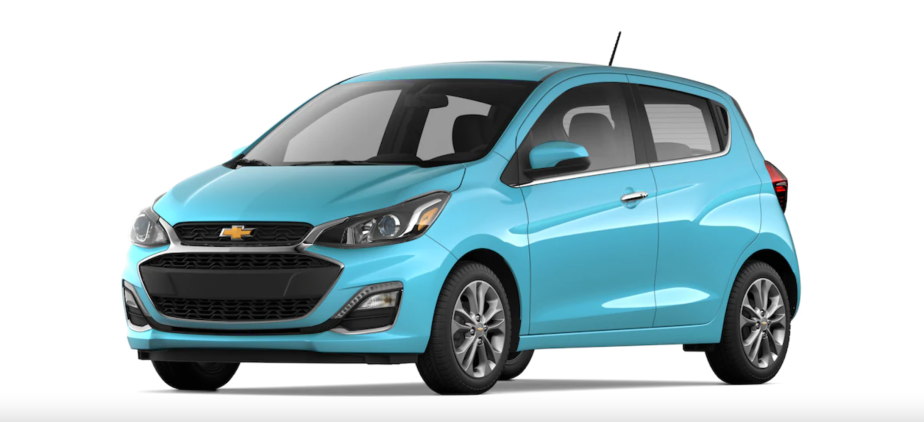 2022 Chevy Spark in blue