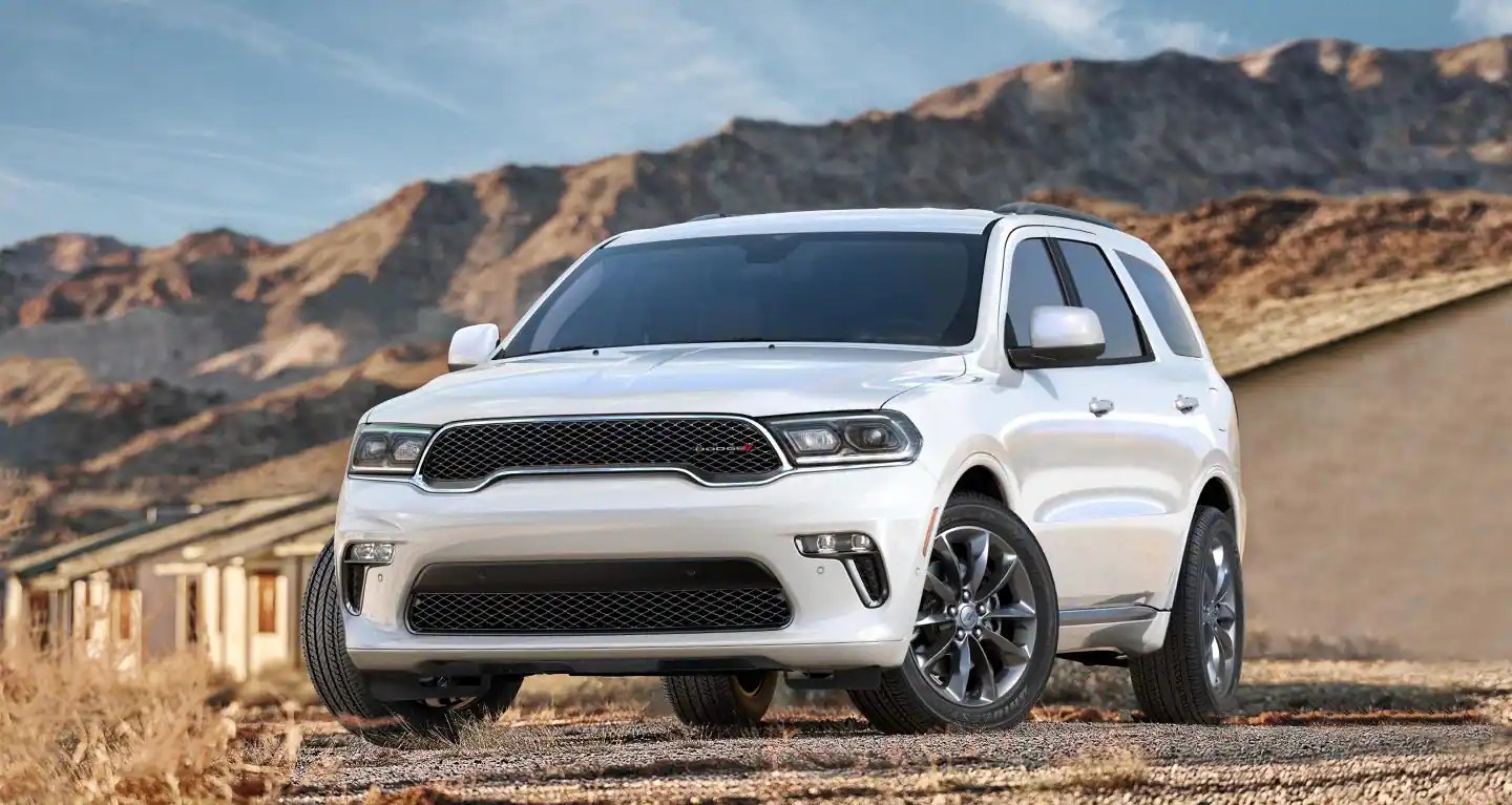 A white 2022 Dodge Durango. The most popular trim does not provide the most value.