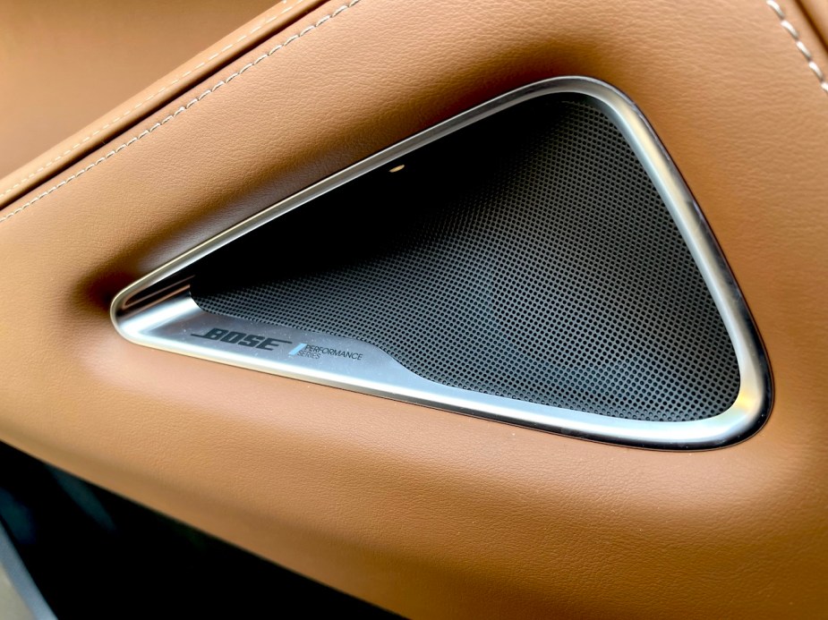 A Bose speaker in the 2022 Infiniti QX60