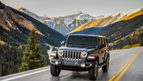 2022 Jeep Wrangler on a road