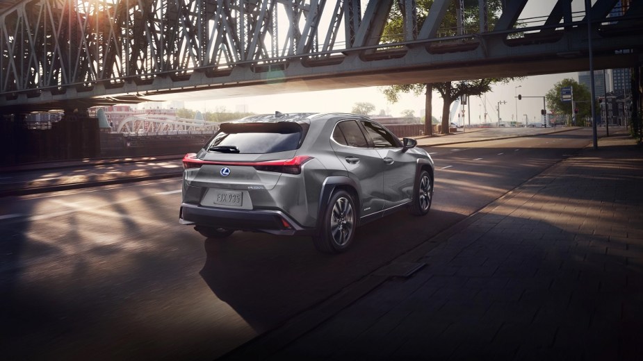 The back of a 2022 Lexus UX