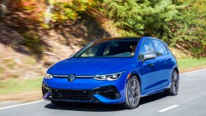 The 2022 Volkswagen Golf R is a hot hatchback with the new Honda Civic Type R in its crosshairs.