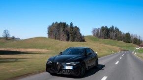 The new 2023 Alfa Romeo Giulia Estrema is sleek and sharp.