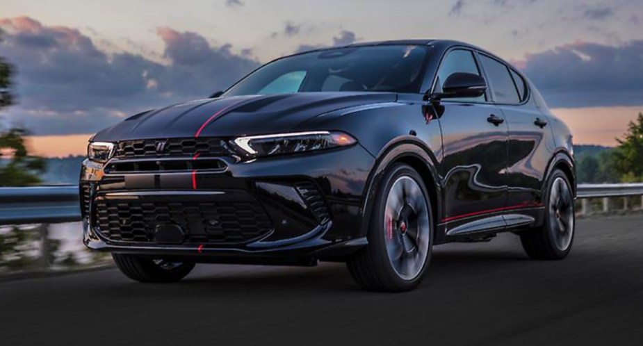 The 2023 Dodge Hornet PHEV on the road 