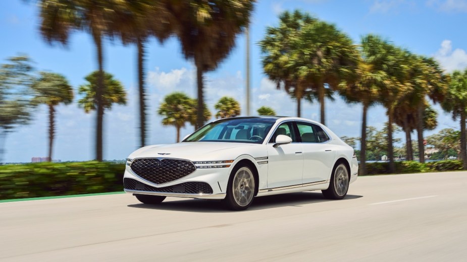 the all-new 2023 genesis g90, a full size luxury sedan that will undercut the cost of the competition