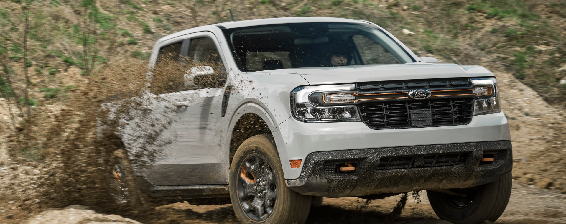 The 2023 Ford Maverick Tremor Off-Road package at work