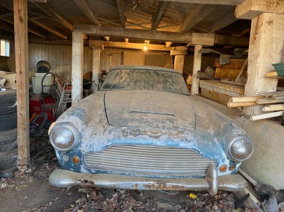 Aston Martin DB4 barn find still in the barn