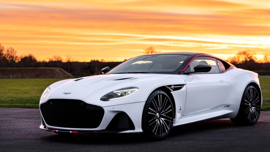 a white aston martin dbs, a stunning and luxurious sedan that is among the best british cars available