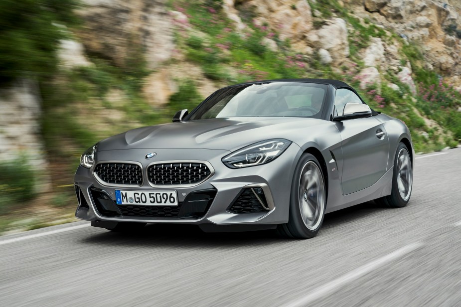 The BMW Z4 offers a convertible top, but no manual transmission like the Toyota GR Supra.