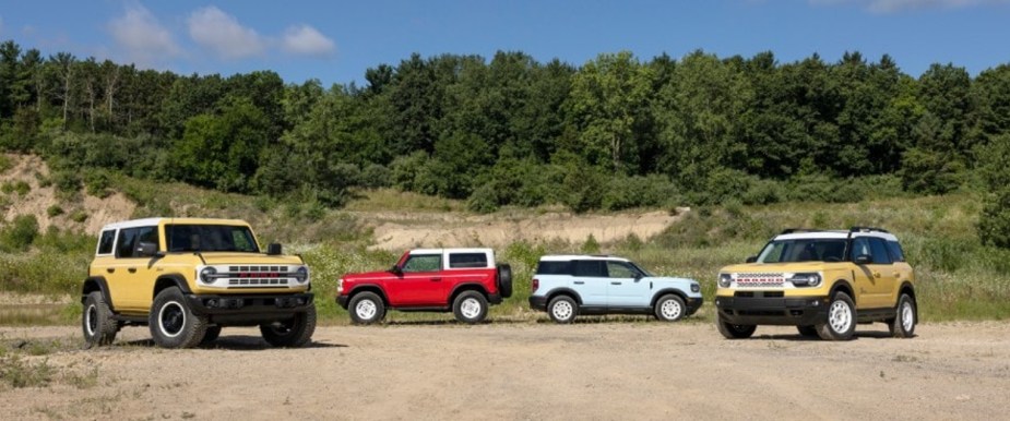 The Ford Bronco family shows off its new Heritage Edition.