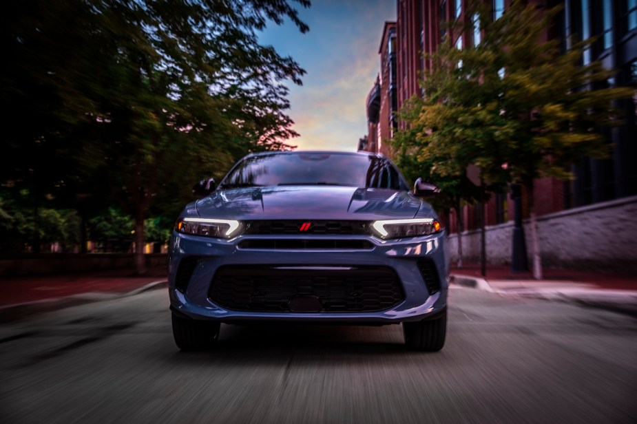 The 2023 Dodge Hornet GT is a Dodge crossover with underwhelming front-end styling.