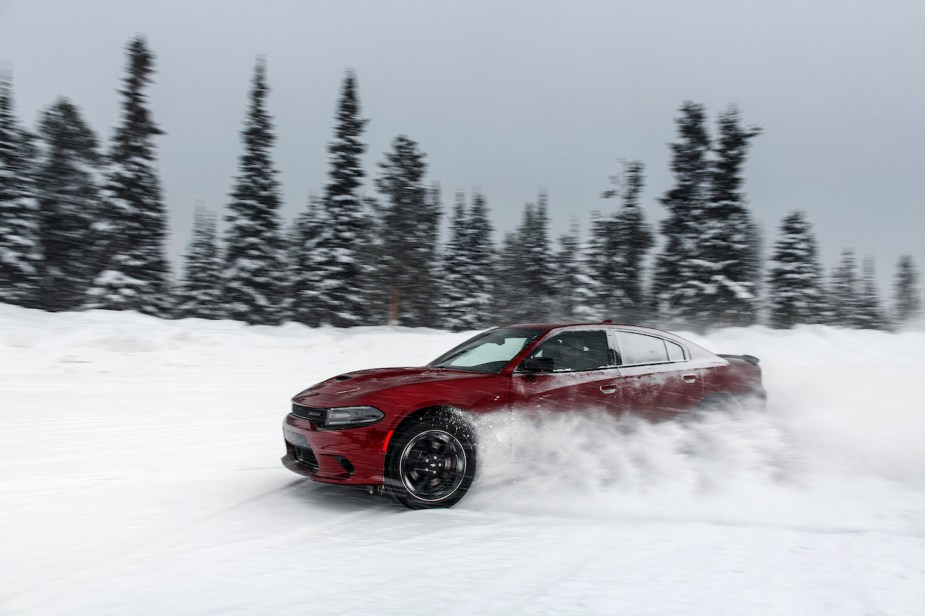 Winter warrior: 2022 Dodge Charger GT AWD driving in the snow