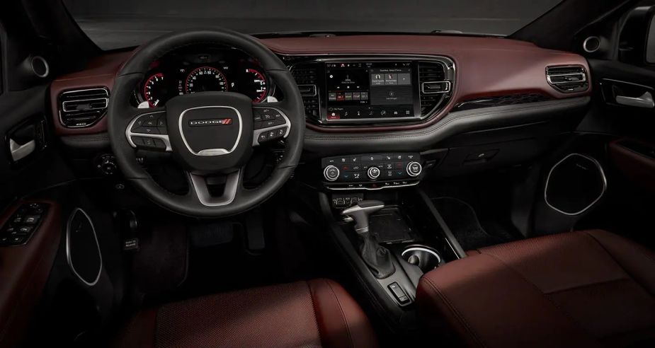 A 2022 Dodge Durango interior. The most popular trim isn't the best choice overall.