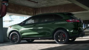 2022 Ford Edge midsize SUV parked inside. Are the base model trims worth buying?