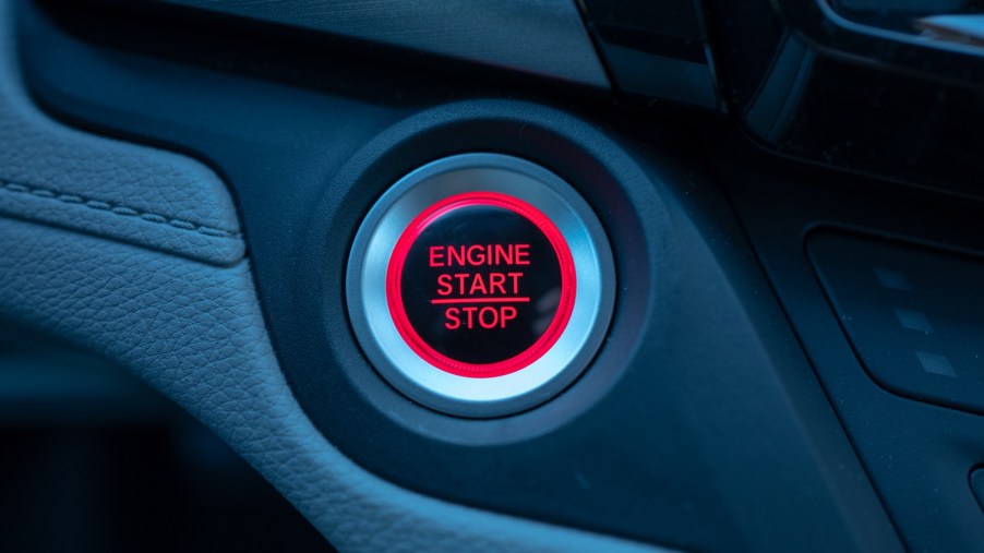 An engine start button, which the engine won't start if not working properly.