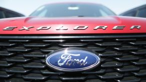 Close-up on a Ford Explorer