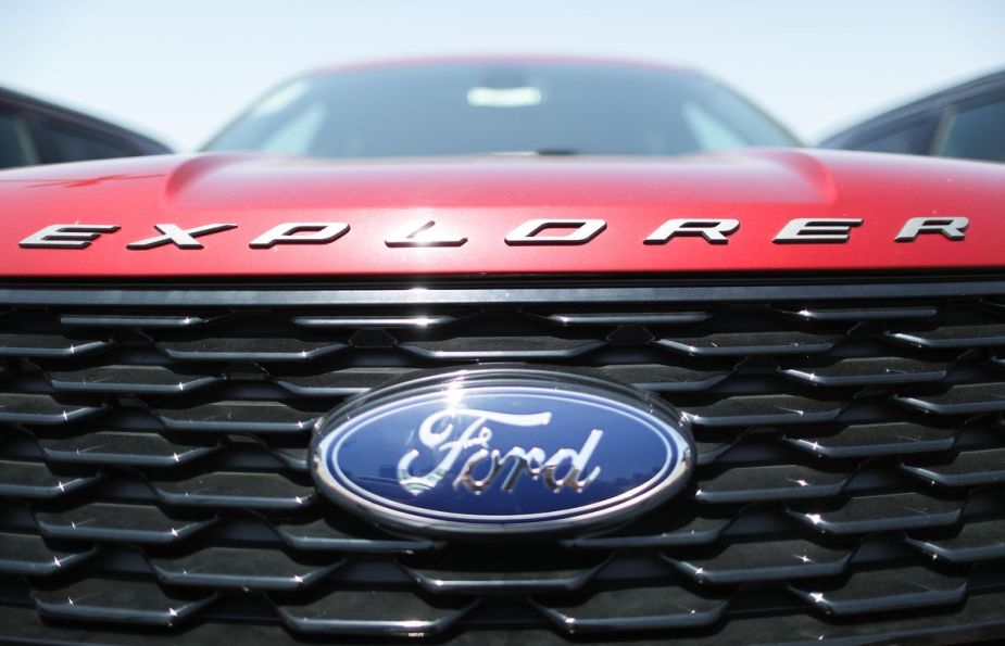 Close-up on a Ford Explorer
