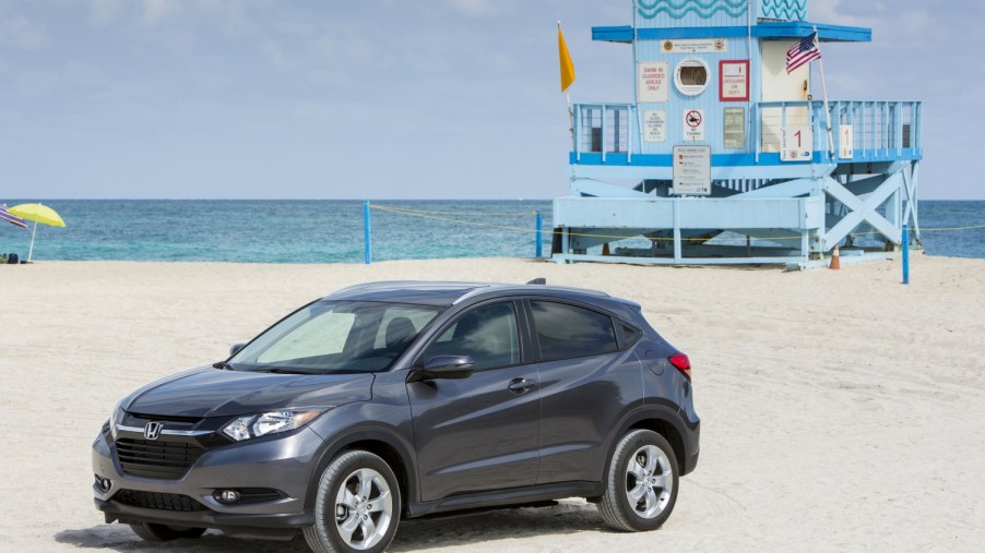 Fuel-efficient used compact SUV like the Honda HR-V photographed here