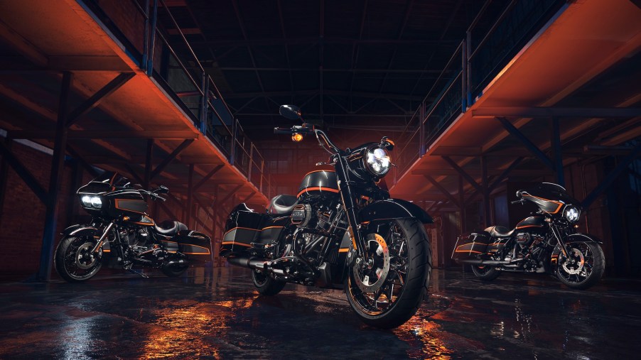 The Harley-Davidson Apex liveries add racing inspiration to touring bikes like the Road Glide Special.